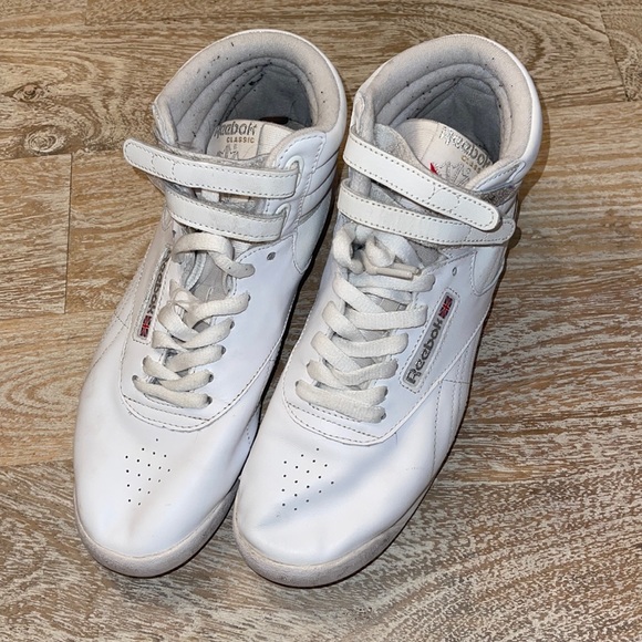 Reebok Shoes Reebok Womens Classic White High Top Poshmark